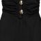 Fashionable Women's Sexy Backless Neckline Deep V Solid Color Dress