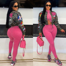 Autumn and winter camouflage printed casual pilot jacket jacket