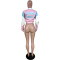 Spicy Girl Racing Motorcycle PU Leather Printed Fashion Single Piece Jacket