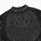 fashionable round neck rhinestone hot stamping dress