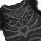 Fashionable round neck furry sleeves, rhinestone cut slit long skirt, slim fit dress, women's foreign trade style