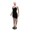 Hot selling foreign trade women's clothing V-neck backless sexy slim fit sequin style for women