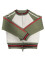 Women's new autumn and winter knitted hand hook splicing threaded zipper jacket, warm jacket