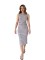 Sexy and fashionable striped printed summer women's dress