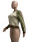 Women's new autumn and winter knitted hand hook splicing threaded zipper jacket, warm jacket