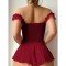 Sexy Perspective Mesh Pure Desire One Shoulder Dress Temptation Sex Uniform Underwear