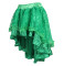 Women's Semi-Formal Evening Gowns with Irregular Color Flocking and Zippered Elastic Skirt
