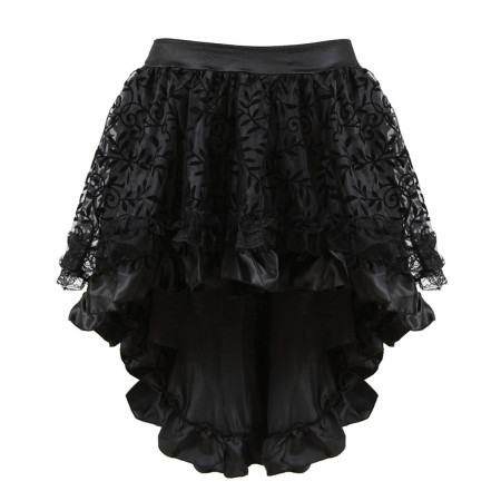 Women's Semi-Formal Evening Gowns with Irregular Color Flocking and Zippered Elastic Skirt