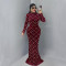 Elegant Fashion Women's Long Dress Two-Piece Set with Beaded and Sequined Details