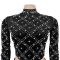 Elegant Fashion Women's Long Dress Two-Piece Set with Beaded and Sequined Details