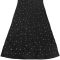 Fashionable women's elegant high neck diamond hot stamping bubble bead wrapped hip dress