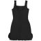 Fashionable Women's Elegant Glamorous Embellished Bag Arm Dress Short Skirt