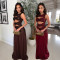 Sleeveless hollow sequin dress, long skirt, sexy party evening dress, women's clothing