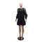 Round neck straight tribute woolen patchwork mesh dress, loose, comfortable, fashionable and casual style, children's dress