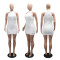 Fashion sequin party evening dress short dress with hip wrap women's clothing