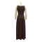 Sleeveless hollow sequin dress, long skirt, sexy party evening dress, women's clothing