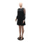 Round neck straight tribute woolen patchwork mesh dress, loose, comfortable, fashionable and casual style, children's dress