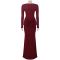 Fashionable women's dress with elegant temperament and a rear slit hip hugging dress