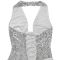 Fashionable women's elegant and sexy strapless backless dress