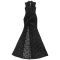 Fashionable women's sexy lace hollow slit slim fit dress