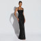 Fashionable women's sexy suspender, waist cinching strap, hip hugging dress