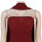 Fashionable women's sexy strapless flash bag hip slit dress