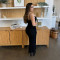 Floral lace split sexy halter dress long skirt women's dress