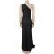 Fashionable women's temperament, solid color, elegant diagonal shoulder, hip hugging dress