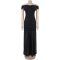 Fashionable women's sexy solid color mesh strapless and hip hugging dress