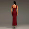 Fashionable women's dress with elegant temperament and rhinestone shoulder strap backless dress