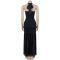 Elegant and sophisticated pure-color figure-hugging split dress for women's fashion