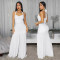 Elegant and sophisticated pure-color figure-hugging split dress for women's fashion