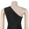 Fashionable women's temperament, solid color, elegant diagonal shoulder, hip hugging dress