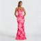 Fashionable Women's Evening Gown with Backless and Strapless Design for Glamorous Parties