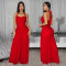 Elegant and sophisticated pure-color figure-hugging split dress for women's fashion