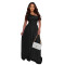 Fashionable women's dress with a cinched waist, exposed back, slim fit, and sloping shoulders