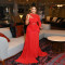 Fashionable women's sexy mesh transparent round neck hip hugging dress