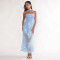 Fashionable women's summer temperament sexy slim fit backless dress