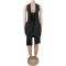 Fashionable women's sexy solid color sleeveless shoulder strap short skirt dress