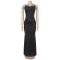 Fashionable women's dress with elegant temperament and diamond hot stamping suspender dress