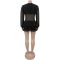 Fashionable women's sexy V-neck see through mesh short skirt dress