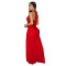 Elegant and sophisticated pure-color figure-hugging split dress for women's fashion