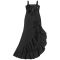 Fashionable women's elegant and sexy slit skirt dress