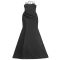 Fashionable women's dress with elegant temperament and diamond hot stamping suspender dress