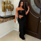 Fashionable women's sexy strapless revealing backpack hip slimming dress