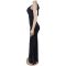 Elegant and sophisticated pure-color figure-hugging split dress for women's fashion
