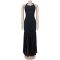 Elegant and sophisticated pure-color figure-hugging split dress for women's fashion
