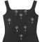 Fashionable women's dress with elegant temperament and rhinestone shoulder strap backless dress