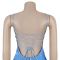 Fashionable Women's Evening Gown with Backless and Strapless Design for Glamorous Parties