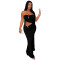 Fashionable women's sexy strapless revealing backpack hip slimming dress